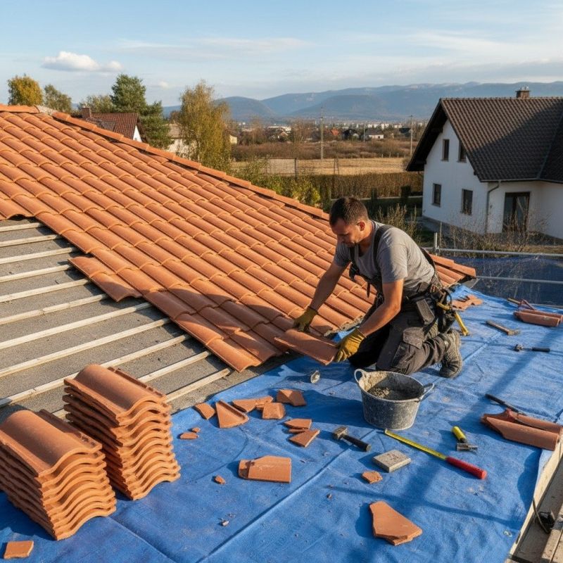 Barrel Tile Roof Installation